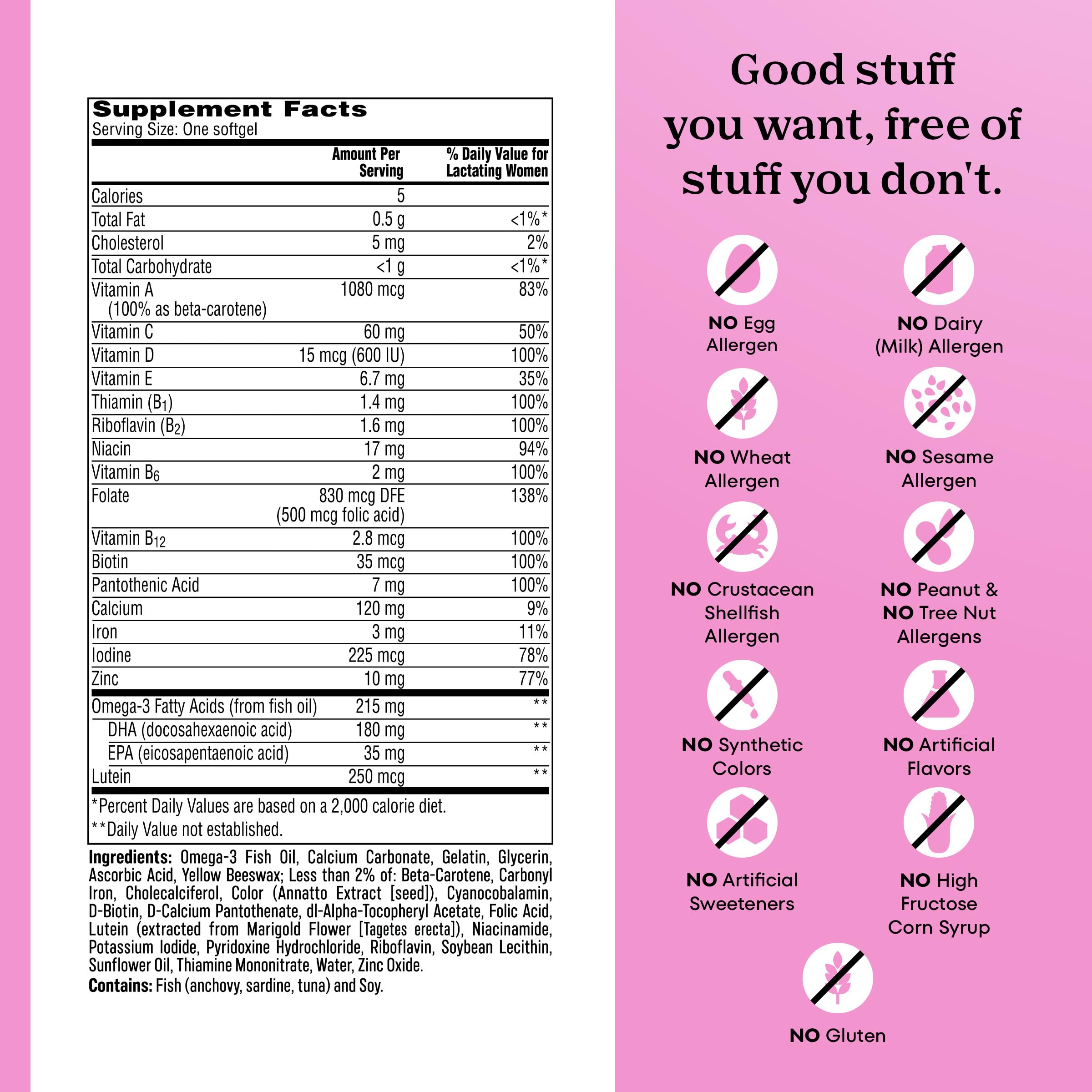 ONE A DAY Postnatal vitamins scene with daily intake in a kitchen