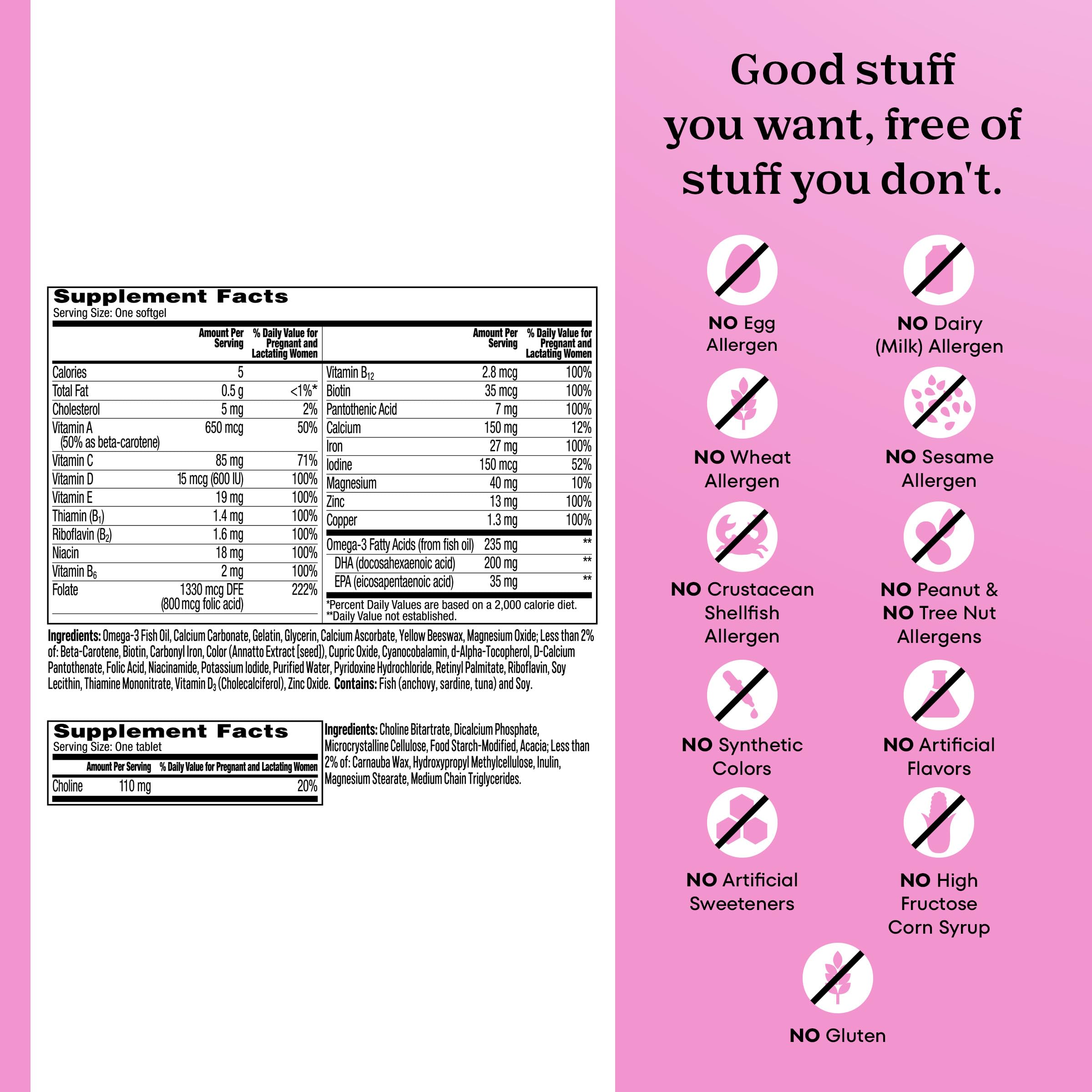 One A Day Prenatal Advanced packaging variation indicates packaging may vary