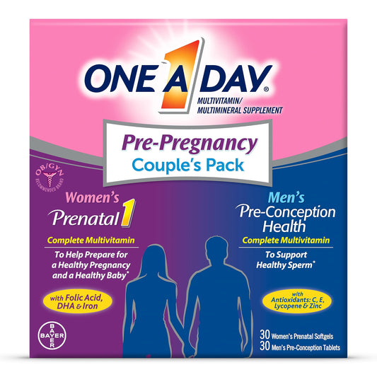 One A Day Women's Prenatal softgel bottle for daily prenatal nutrition