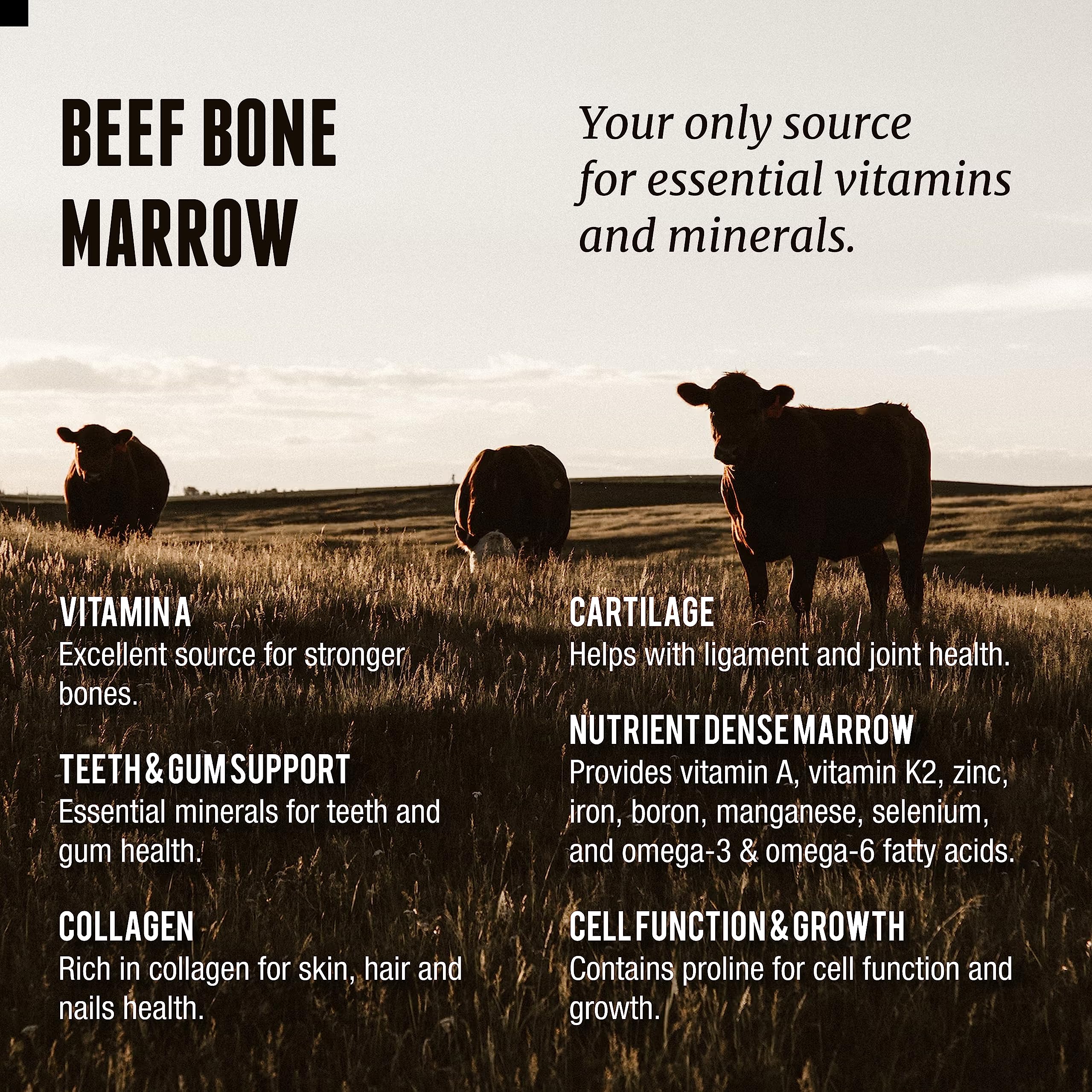 One Earth Health bone marrow spoon for convenient serving.