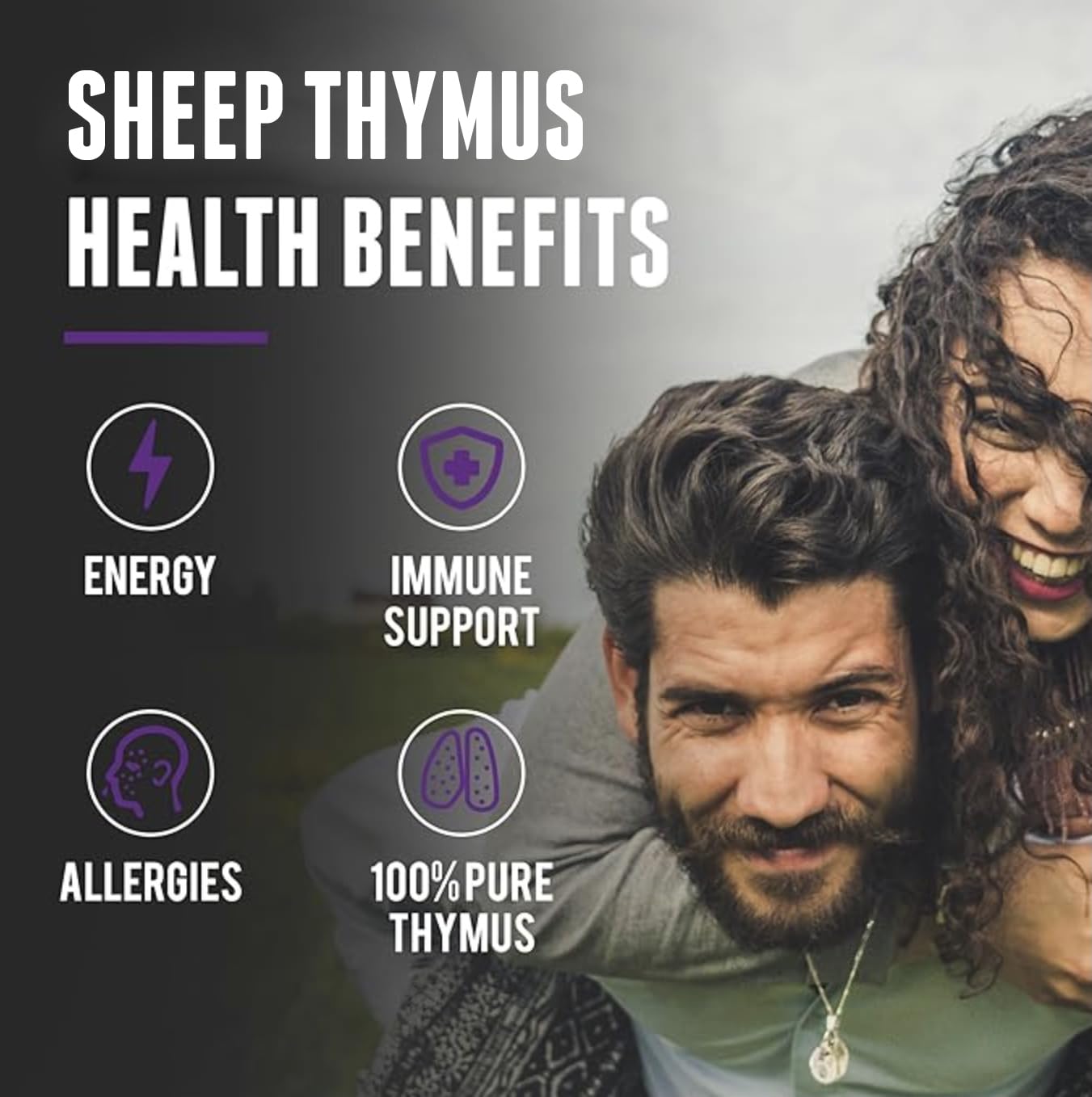 One Earth Health grass-fed thymus capsules close-up — supports daily immune-related wellness.