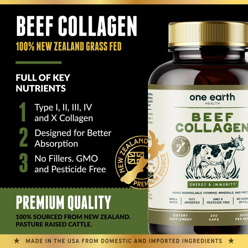 NZ-sourced collagen from pasture-raised cattle.