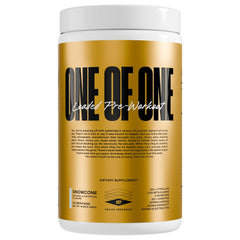 ONE OF ONE Loaded Pre-Workout Snow Cone can boosts energy and focus for workouts.