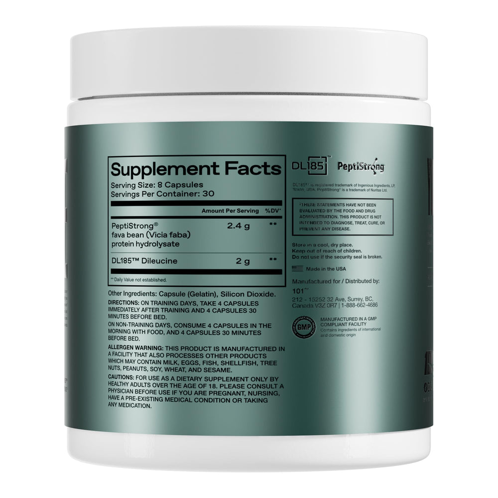 Serving spoon beside ONE OF ONE Peptide Builder for easy daily dosing.