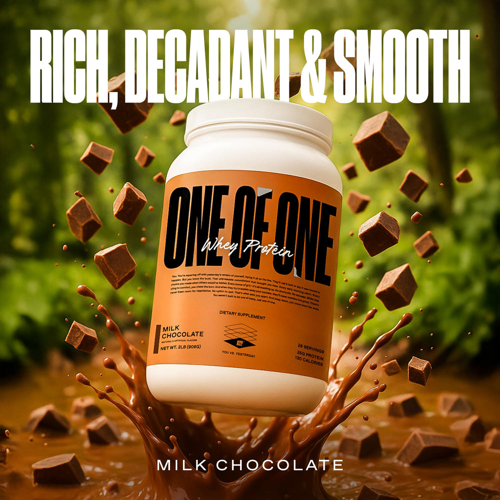 ONE OF ONE Whey protein low-carb label emphasizes a lean option