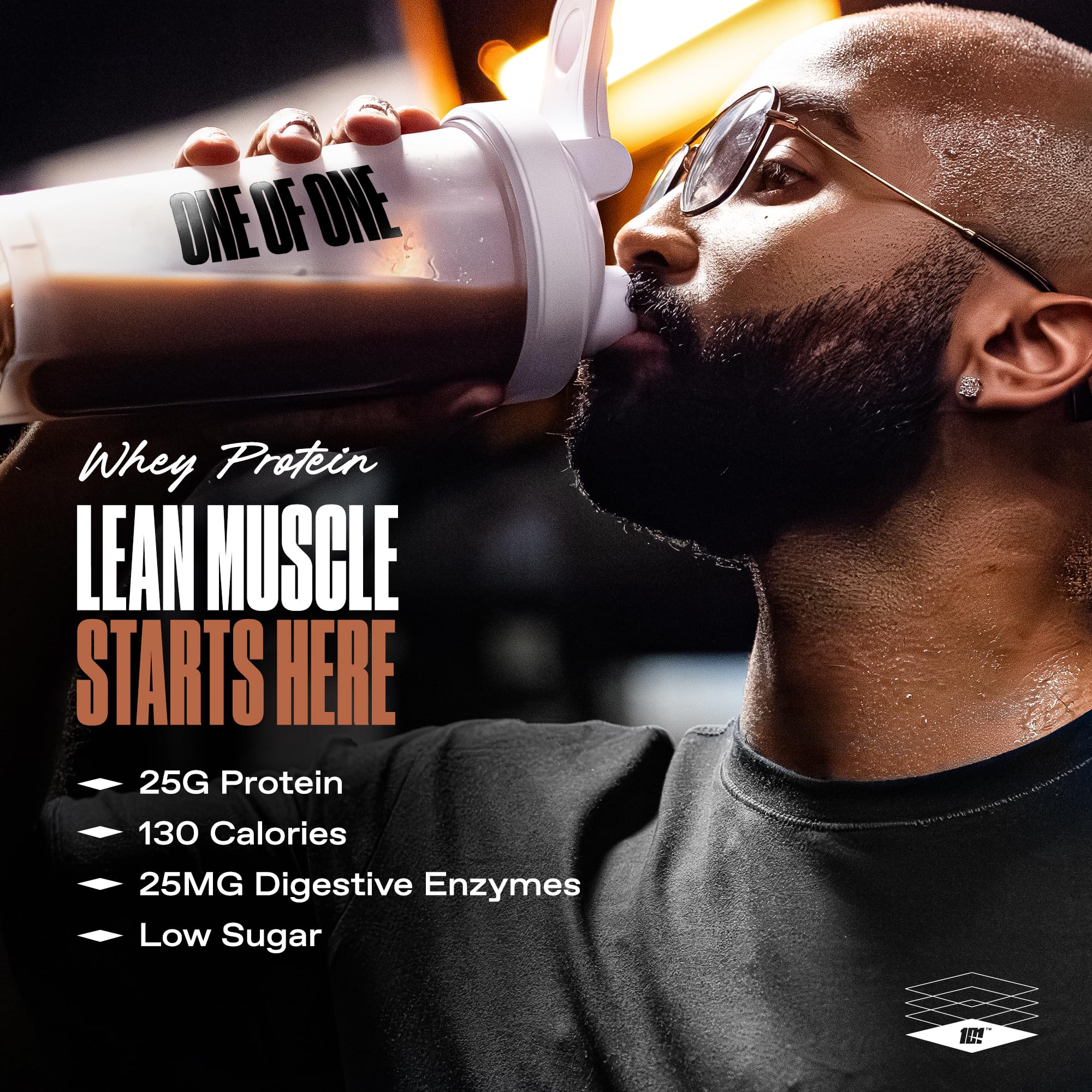 ONE OF ONE Whey protein post-workout shake for quick recovery