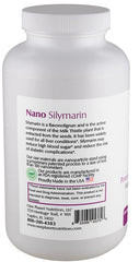 One Planet Nutrition Nano Silymarin bottle label highlighting vegan, non-GMO, and gluten-free qualities