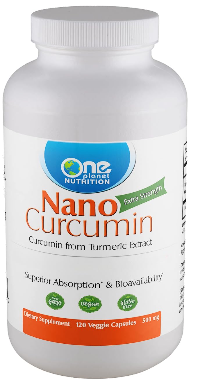 One Planet Nutrition Nano Curcumin bottle front for daily wellness