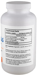 Close-up of Nano Curcumin Plus capsules showing vegan, easy-to-swallow format.