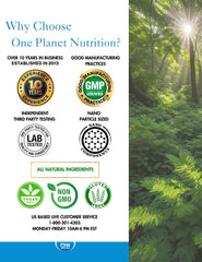One Planet Nutrition Nano Curcumin Plus pill bottle dispensing capsules for daily routine.