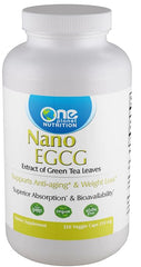 One Planet Nutrition Nano EGCG bottle highlighting fast absorption for daily energy.