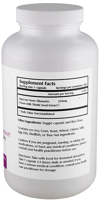 One Planet Nutrition nano silymarin pack open showing convenient daily capsules.