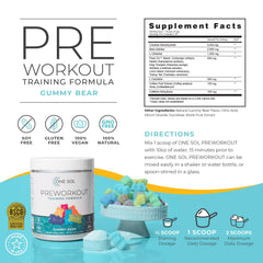 One Sol Pre-Workout scoop-dispense demonstrating precise dosing for consistency.