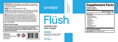 Morning routine with ONE8E Flüsh for digestive support.