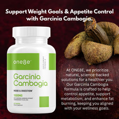 ONE8E Garcinia Cambogia third-party testing seal—verified purity and potency.