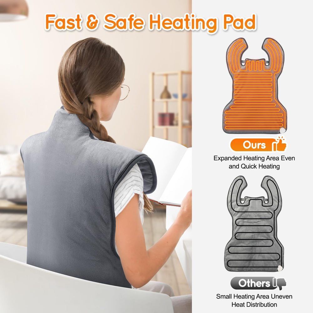 OneAmg extra-long cord enables flexible movement while heating.