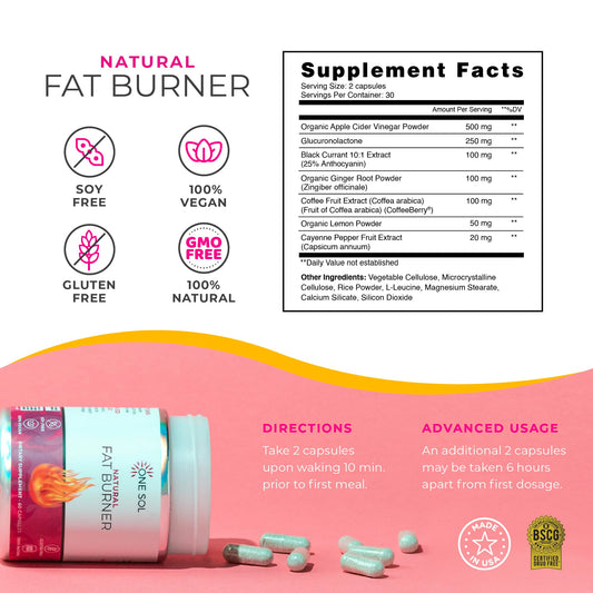 One Sol fat burner bottle cap close-up for easy daily dosage.