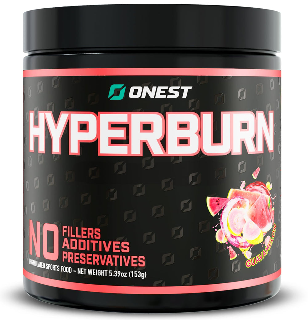 ONEST Hyperburn bottle front highlights Lime Splice flavor for daily energy.