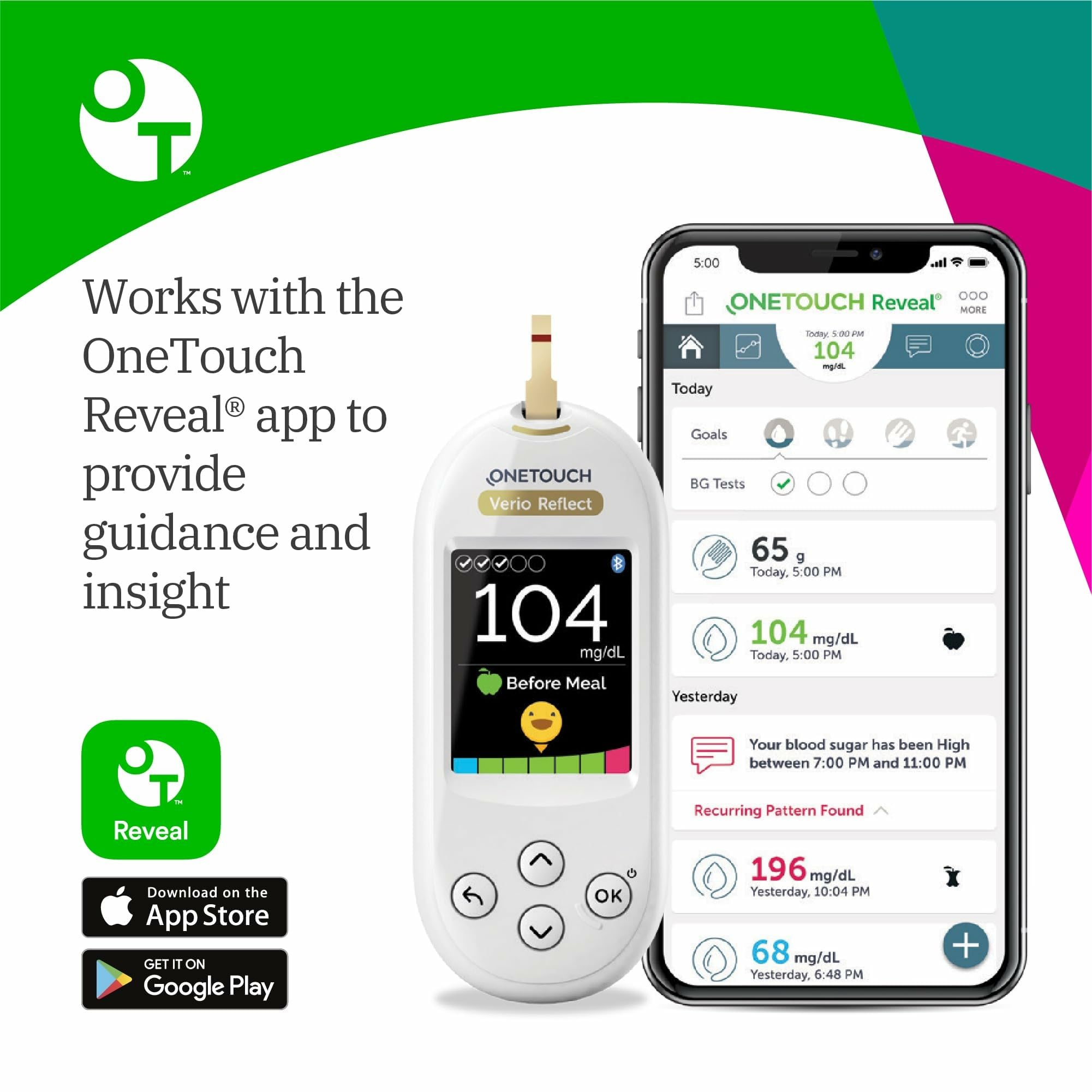 OneTouch carrying pouch keeps the kit organized for on-the-go use.