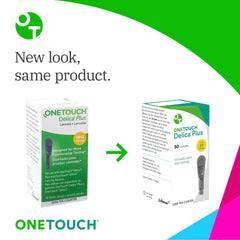 OneTouch Delica Plus 200-count pack keeps testing supplies ready at home or on the go.