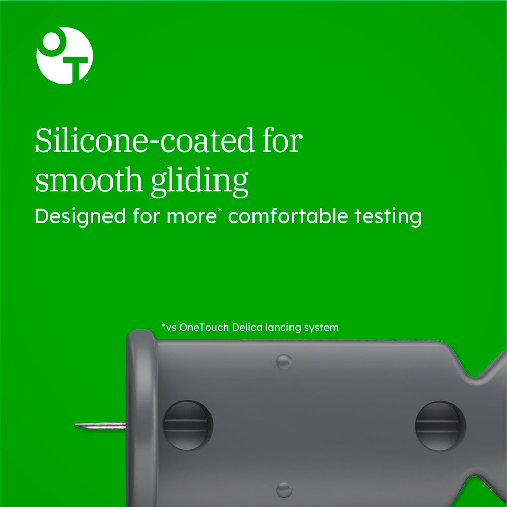 OneTouch Delica Plus lancets are sterile and inspected for quality and safety.