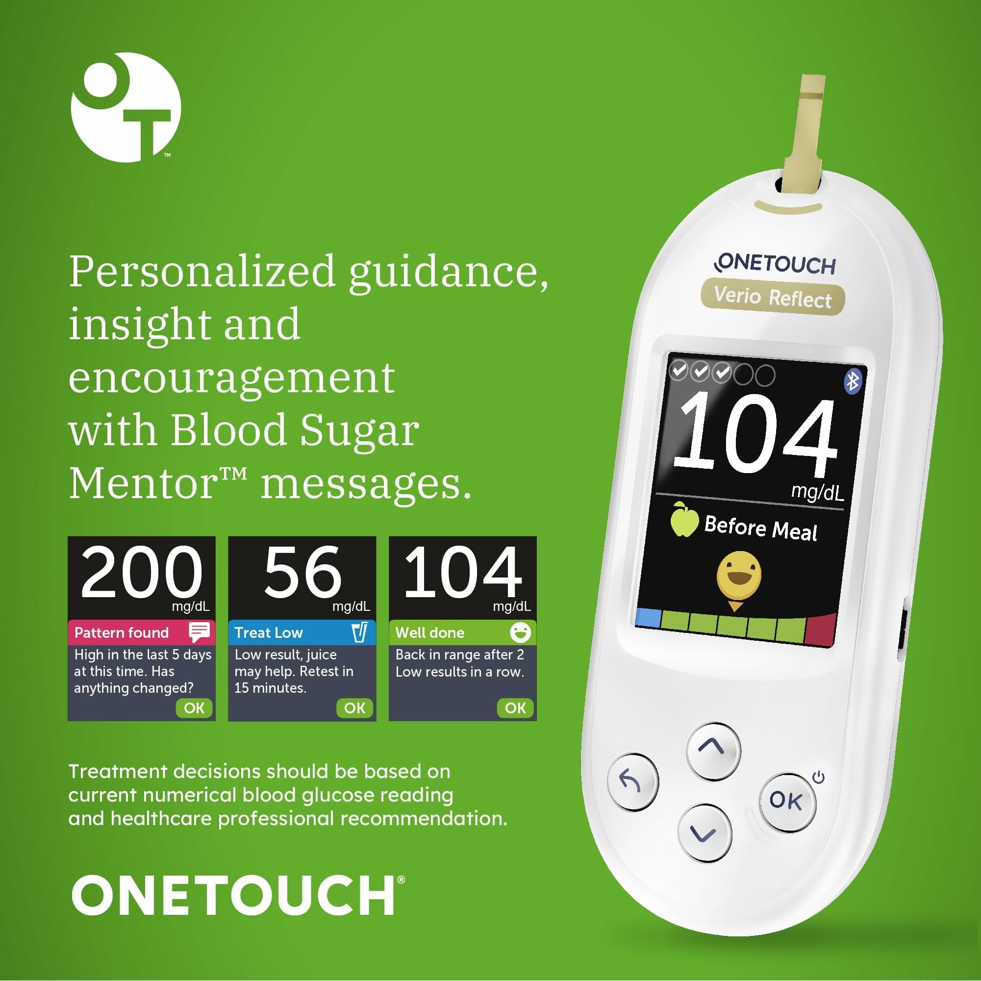 OneTouch Delica Plus lancing device enables comfortable sample collection.