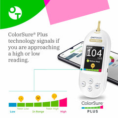 OneTouch Verio test strips pack provides accurate readings with the Verio Reflect system.