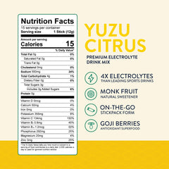 ONLY Hydration natural flavor yuzu packet without artificial ingredients