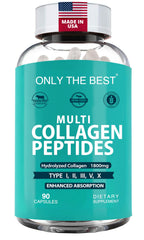 Only The Best Premium Multi Collagen Capsules bottle ready for daily use and skin, hair, and joint support.