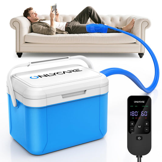 ONLYCARE knee ice machine front view, ideal for post-surgery cooling sessions