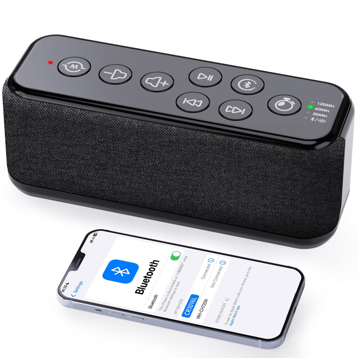 OnLyee sound machine with Bluetooth speaker for sleep and playback
