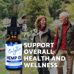OnlyPure Relief hemp oil label highlights 1500 mg potency