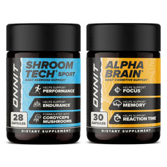 ONNIT Alpha Brain capsules in a 30-count bottle for focused mornings.