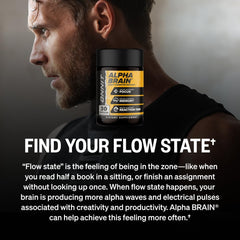 ONNIT Alpha Brain capsules close-up highlighting memory and focus support.