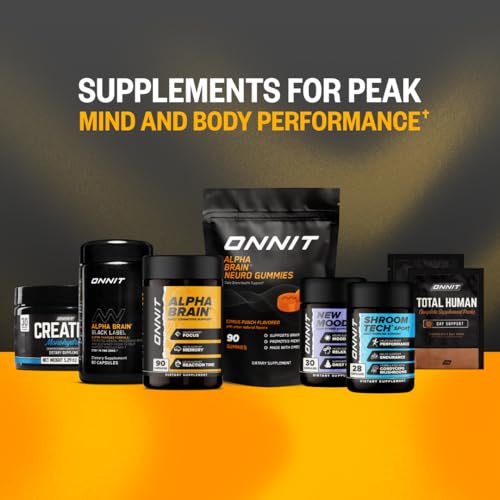 ONNIT Alpha Brain desk-work focus scene showing daily use.
