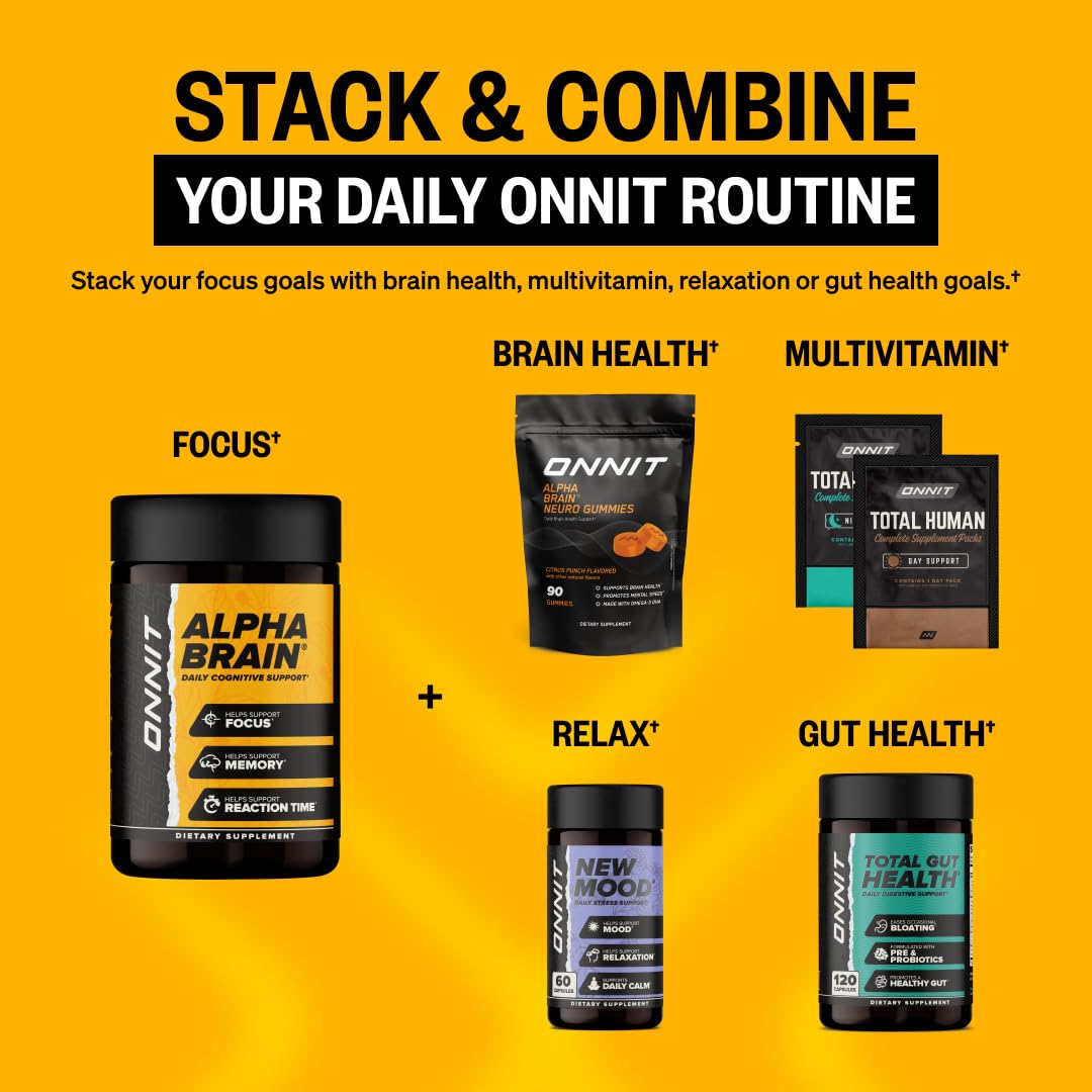 ONNIT Alpha Brain gaming setup for sharper in-game focus.