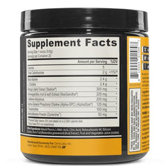 ONNIT Alpha Brain Tiger's Blood flavor label highlights IGEN Non-GMO testing and clean ingredients.