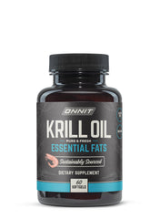 ONNIT Antarctic Krill Oil softgel bottle for easy daily omega-3 support