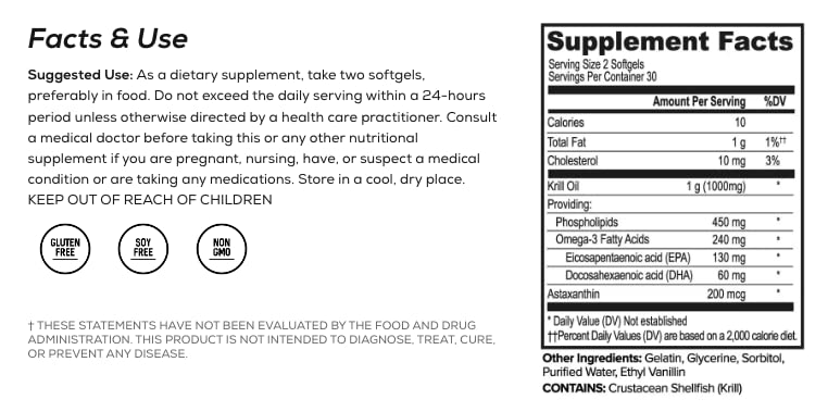 ONNIT Antarctic Krill Oil softgel pour demonstrates easy dosing