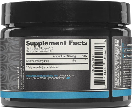 Close-up of the ONNIT label highlighting IGEN Non-GMO testing and purity