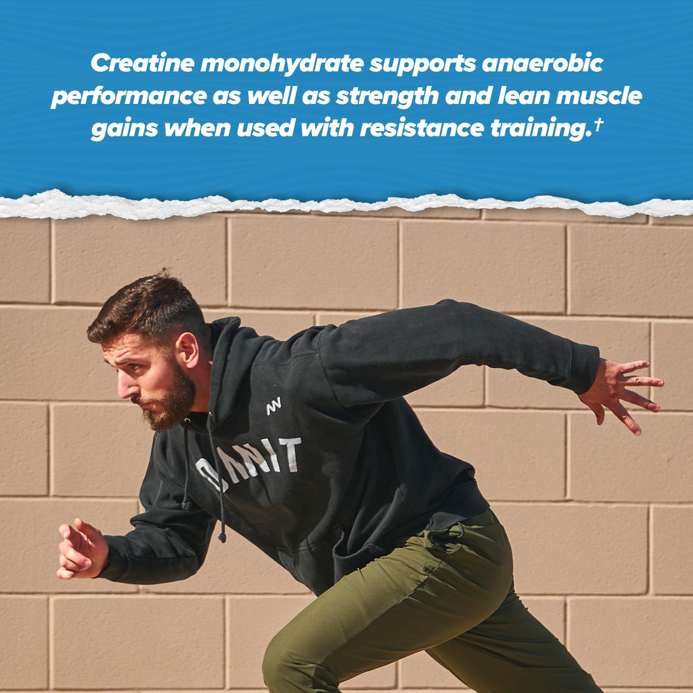 ONNIT Creatine Monohydrate unflavored mixed drink suggests convenient post-workout use.