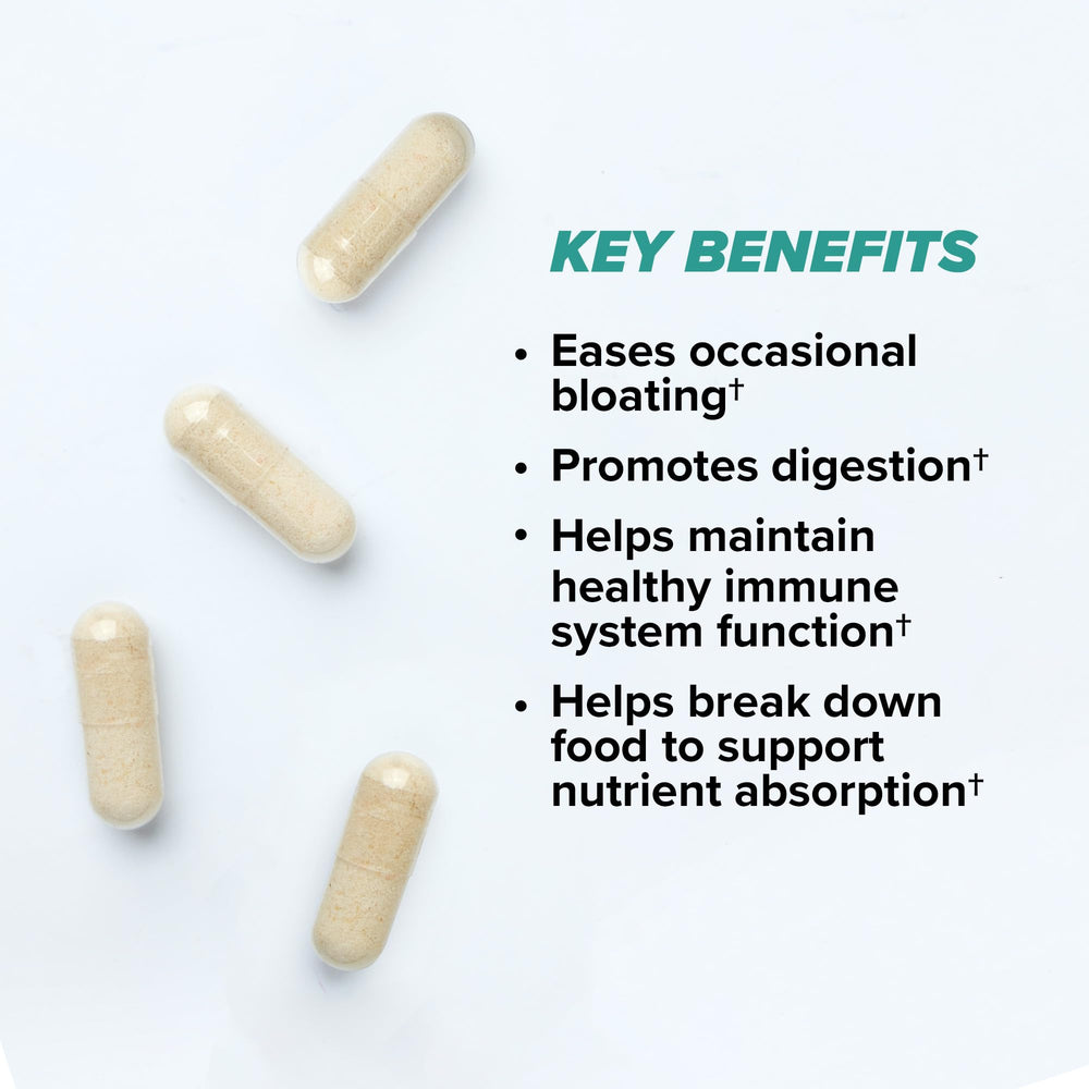 ONNIT DigestTech Power Blend label highlights enzymes and HCl.