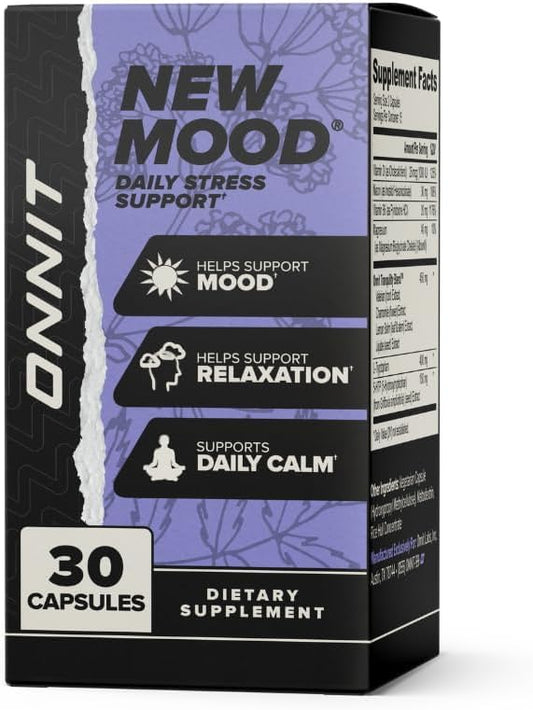 ONNIT New Mood bottle pour illustrating easy daily use.