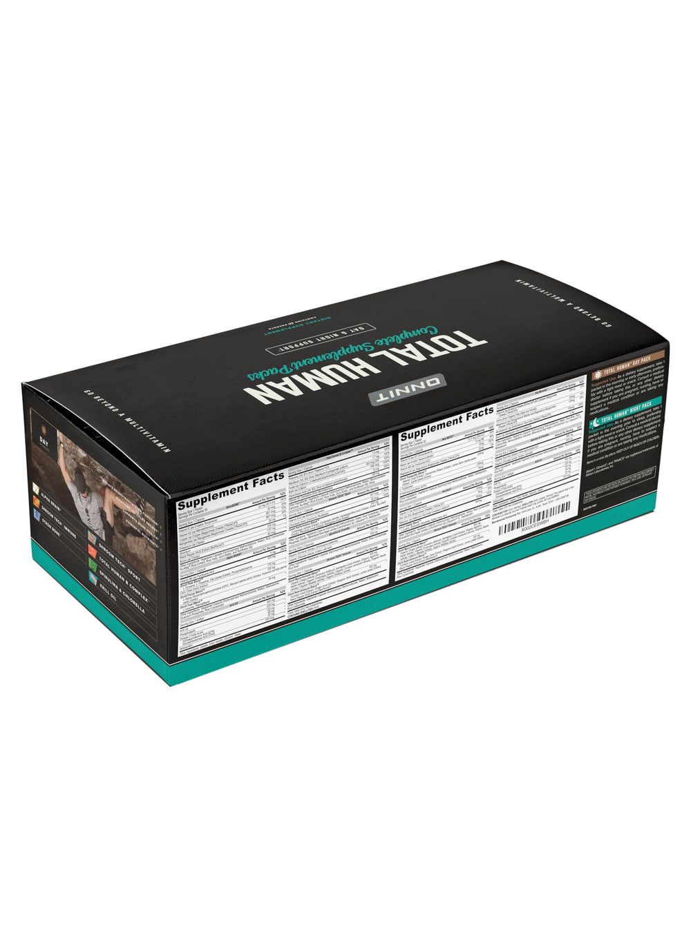 ONNIT Total Human night pack closeup highlighting nocturnal nutrients.