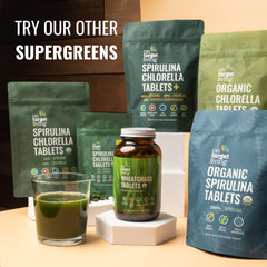 Healthy lifestyle scene with On Target Living tablets as vegan supplement