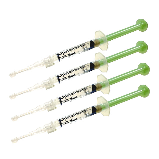 Opalescence 10% gel syringes ready for at-home whitening with professional-grade results.