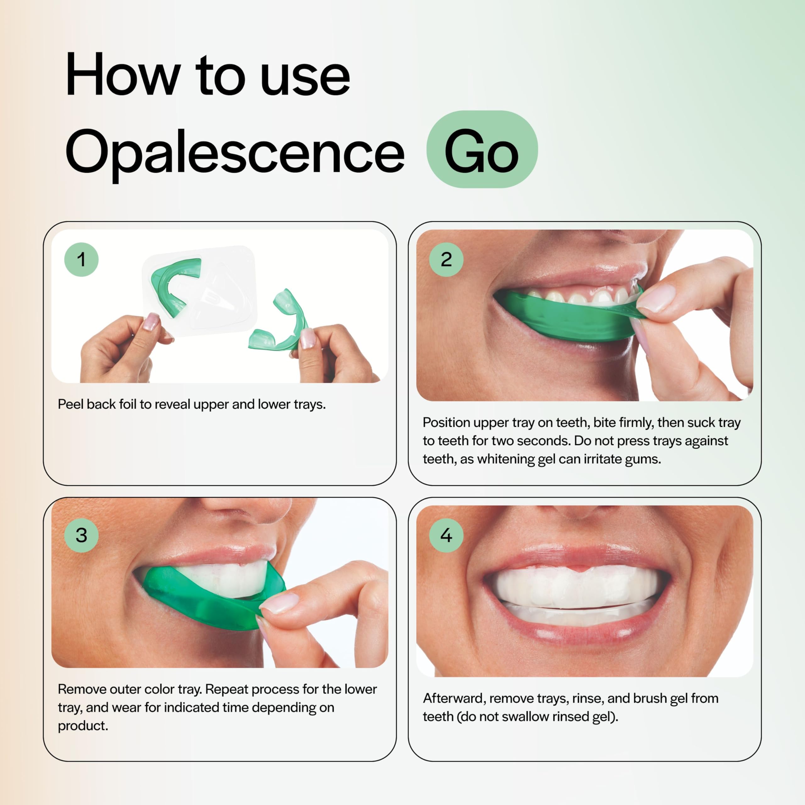 Box front of Opalescence GO 15 Mint bundle shows travel-friendly design.