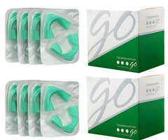 Opalescence Go 15% Mint ready-to-use trays emphasize mess-free treatment.