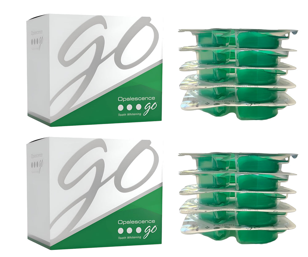 Opalescence Go 15% Mint trays out of box for convenient use.