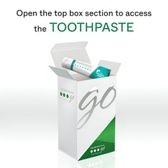 Opalescence GO bamboo toothbrush included for complete whitening routine